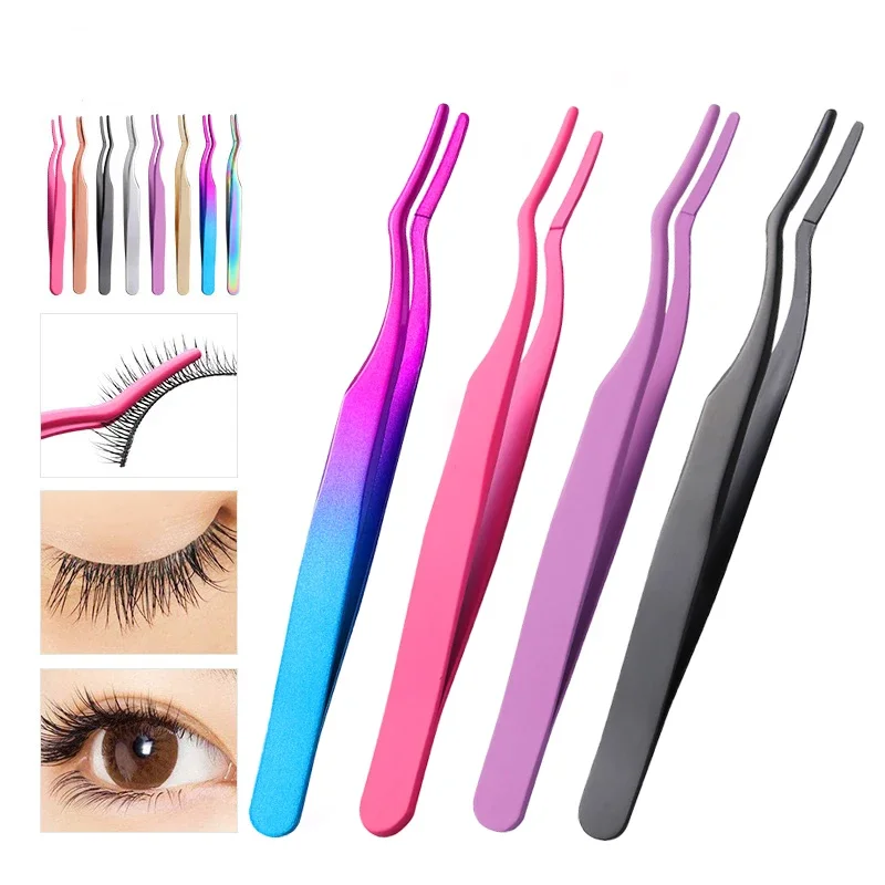 

Eyelash Tweezers Lash Applicator Extension Supplies Makeup Tools Stainless Steel Eyebrow Eyelash Extension Tweezers Lash Tweezer