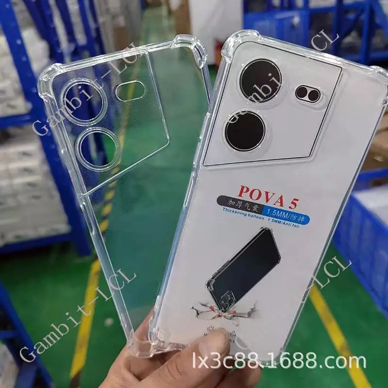 Per Tecno Pova 5 Pova5 6.78 "2023 Custodia Protettiva In Tpu Per Smartphone In Silicone Con Guscio Posteriore