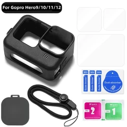 Durable Silicone Case with Tempered Glass Screen Protector and Lens Cap Cover - Set 1