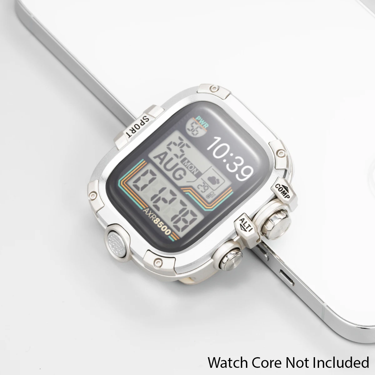 Premium 2-in-1 Metal Alloy Case with Silicone Strap
