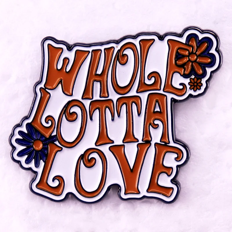 

Rock Band Enamel Pins Whole Lotta Love Collect Badge Cute Children Gift Jewelry Adorn Backpack Hat Collar Brooches