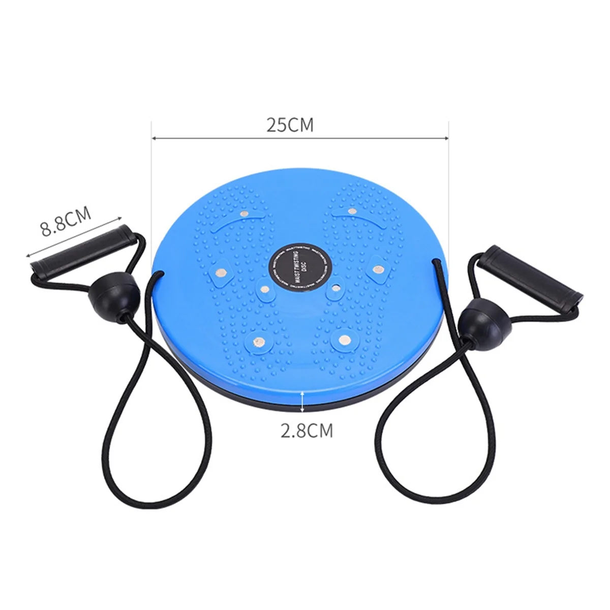 BAAU Magnet Waist Twisting Disc Fitness Balance Board Weight Lose Trainer Magnetic Massage Wriggling Plate Gym Twister Blue