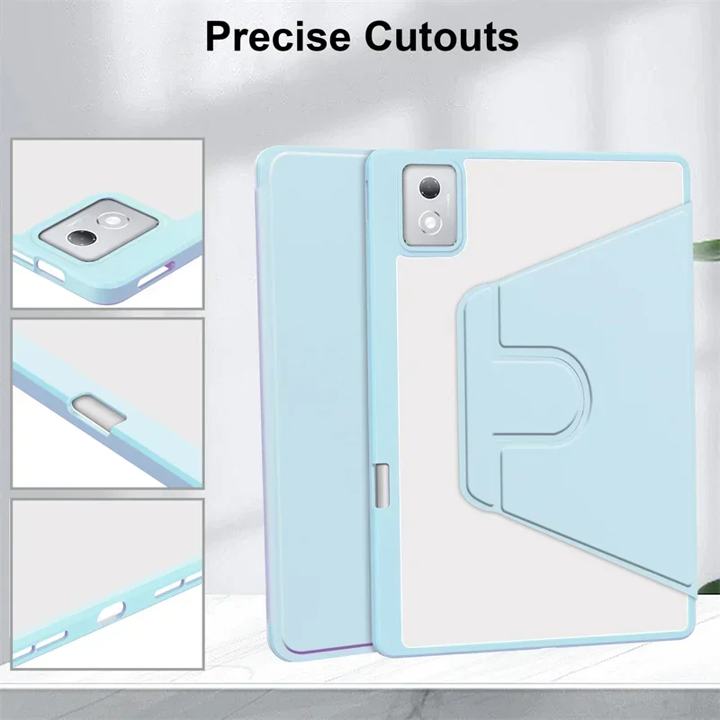 Premium 360° Rotating Stand Case with Pencil Holder