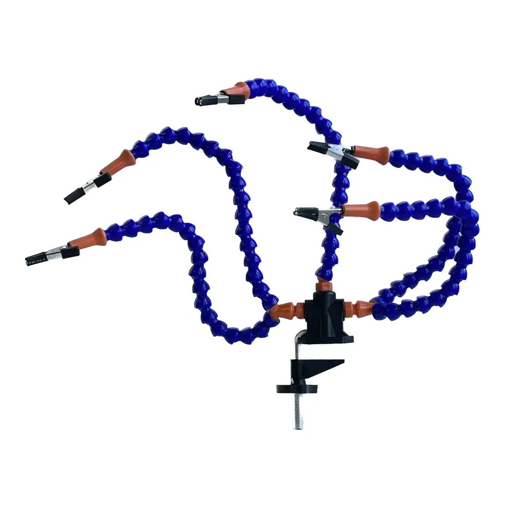 Multi-Purpose Soldering Stand with Flexible Arms and PCB Holder