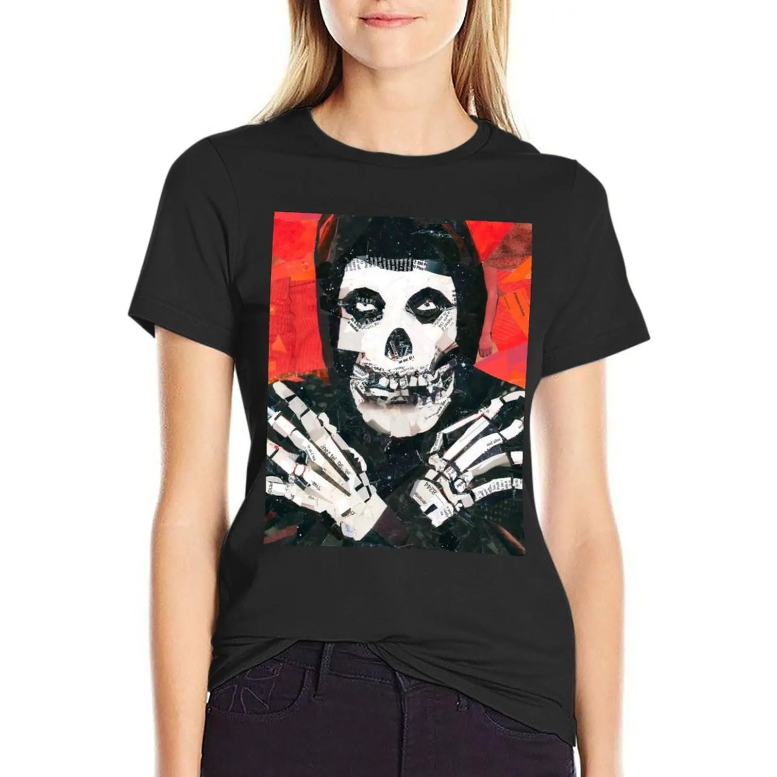 

Misfits 1 collage T-Shirt vintage clothes summer top Blouse customs t shirts for Women loose fit