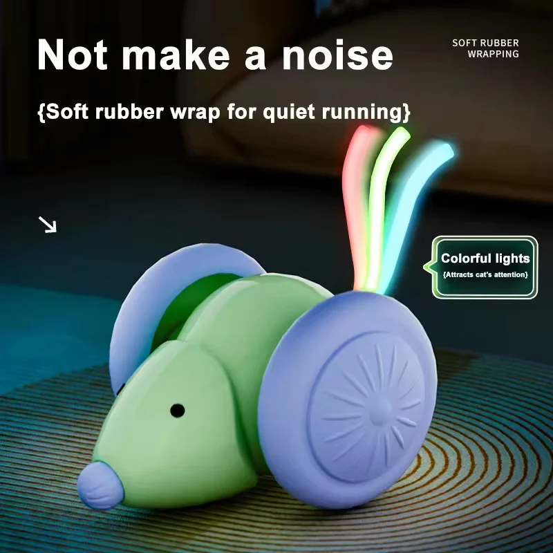 Interactive Automatic Electric Mouse Toy for Cats - Self-Entertaining Boredom Relief and Hunting Teaser