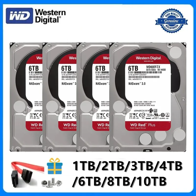 Disque Dur 3.5 Western Digital Red 4Tb 64Mb SATA