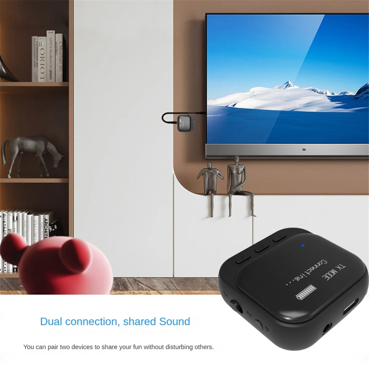 

Bluetooth 5.2 дисплей Bluetooth приемник Bluetooth передатчик приемник 2 в 1 3,5 мм