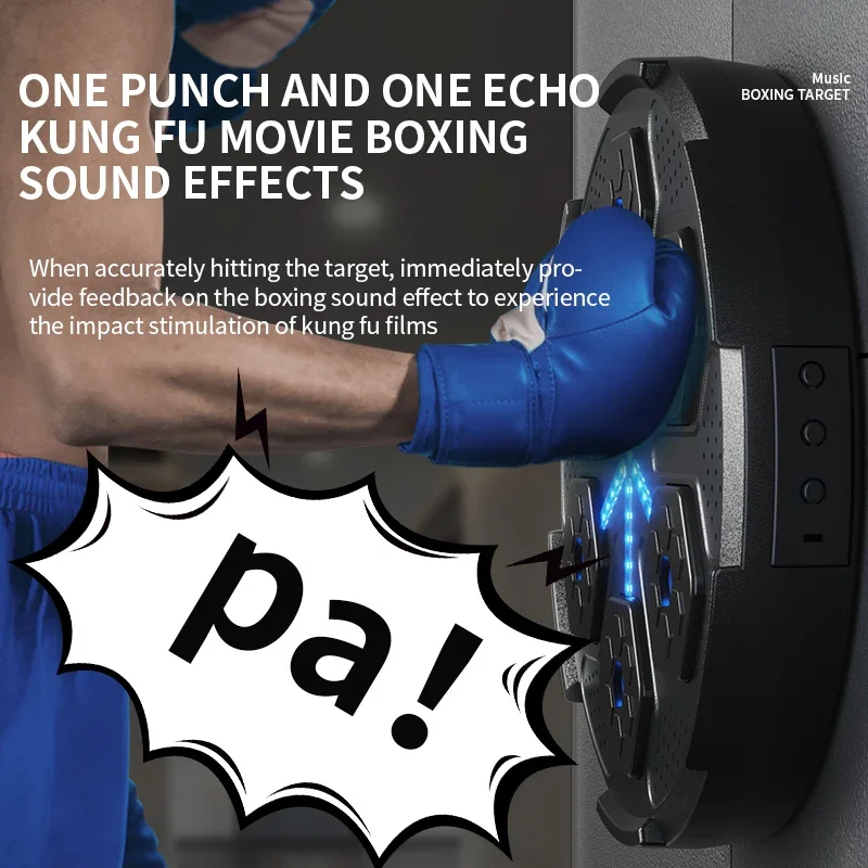 New Smart Music Boxing Machine Adult/Children Sports Fitness Boxing Trainer Home Exercise Response Training Wall Target