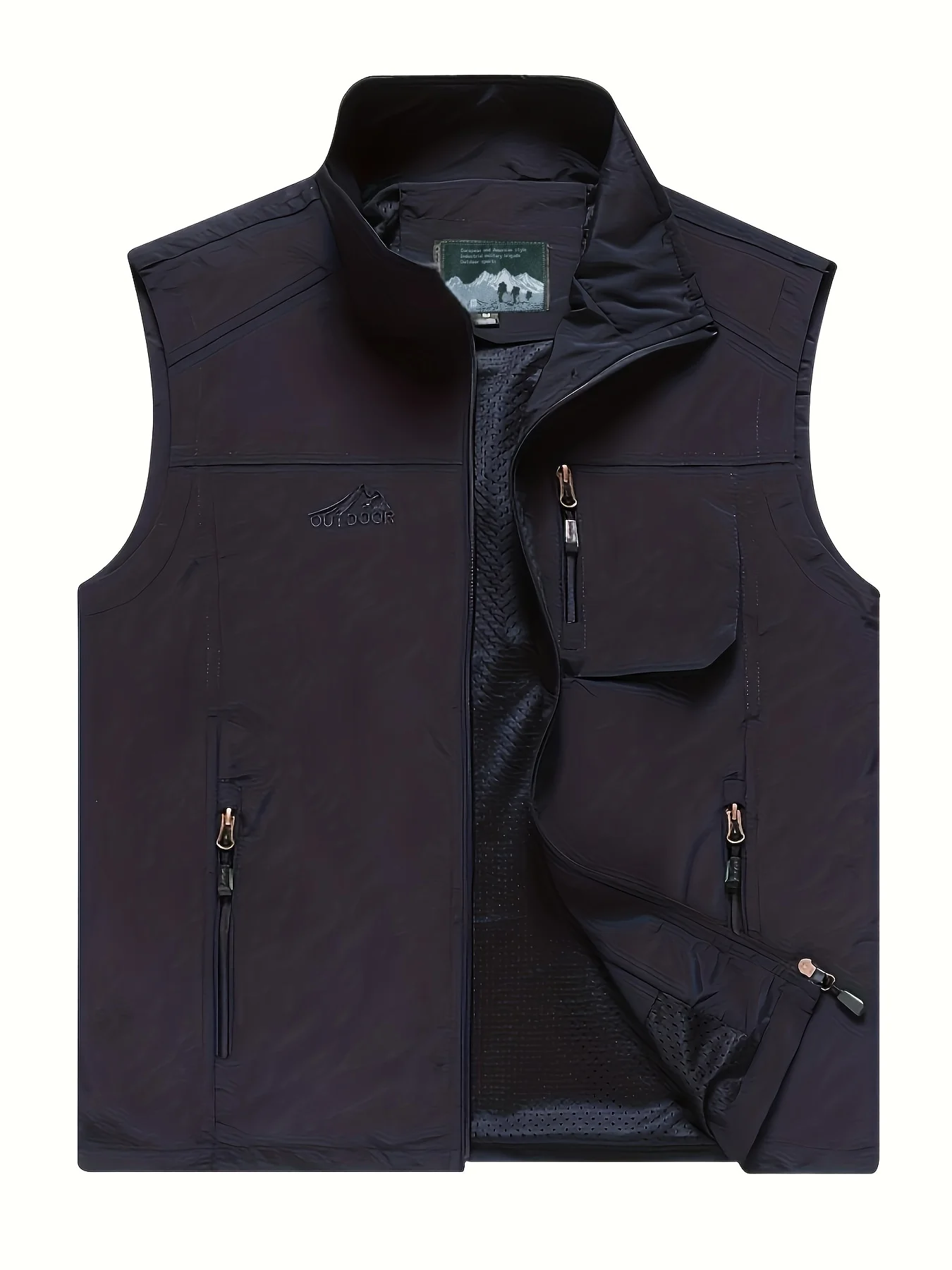 Large Size Vest Summer Mesh Men Hunting Motorcyclist Coat Men's Clothing Free Shipping MAN Embroidered Fishing Sleeveless Jacket