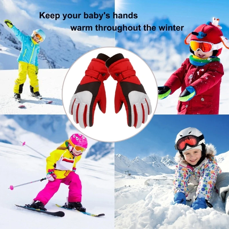 Children Winter Gloves Kid Waterproof Windproof Snow Ski Mitten For Cold Weather Dropship 6