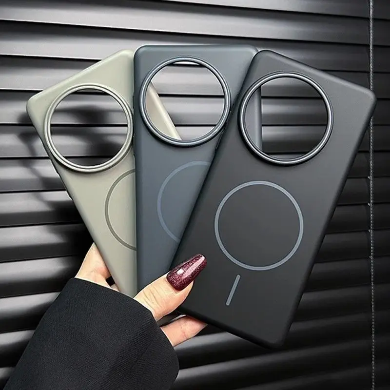 Enhanced Magnetic Wireless Charging Protective Case with Hard Back Cover