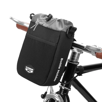 Borsa per manubrio per bicicletta portaborraccia per bevande/borsa termica per riporre le bevande per passeggino per bici