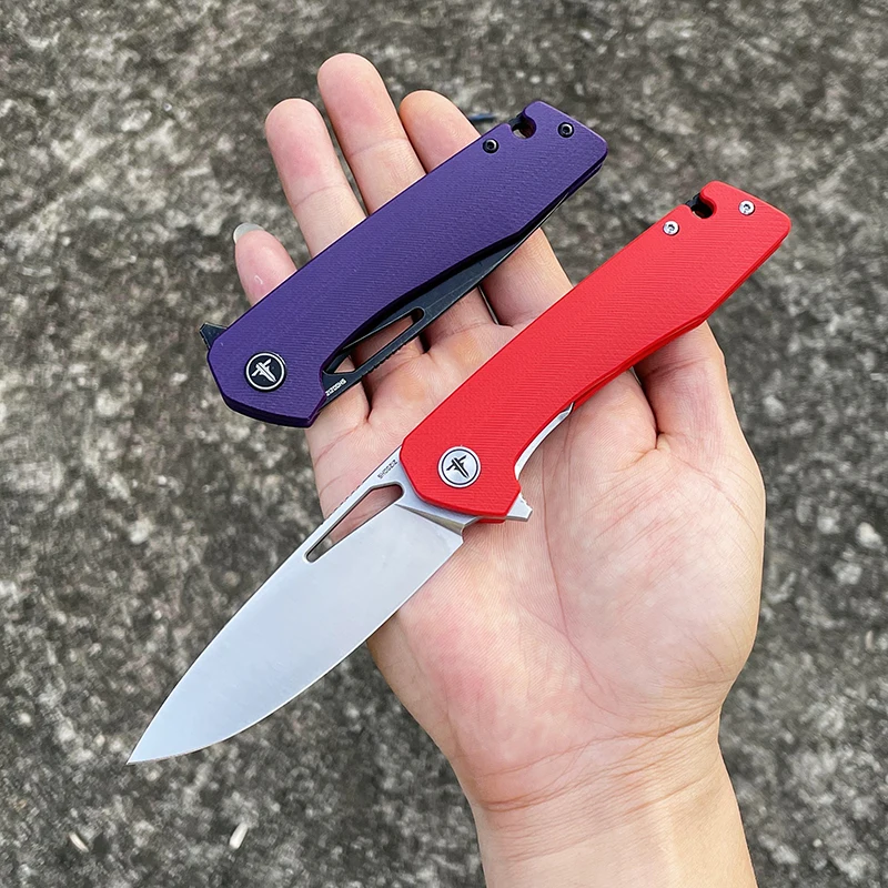 XUN120 SHOOZIZ D2 steel row ball bearing system folding knives