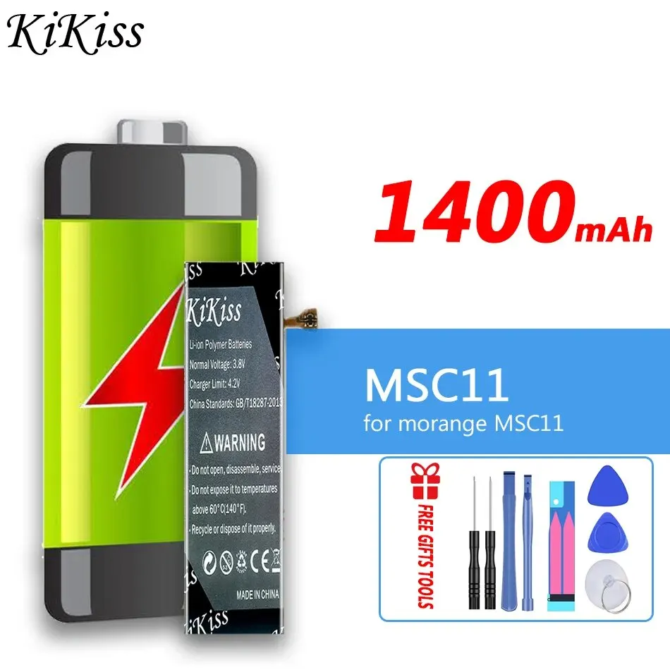 

KiKiss Battery 1400mAh for morange MSC11 Handheld Electronic Still Camera Replacement Bateria