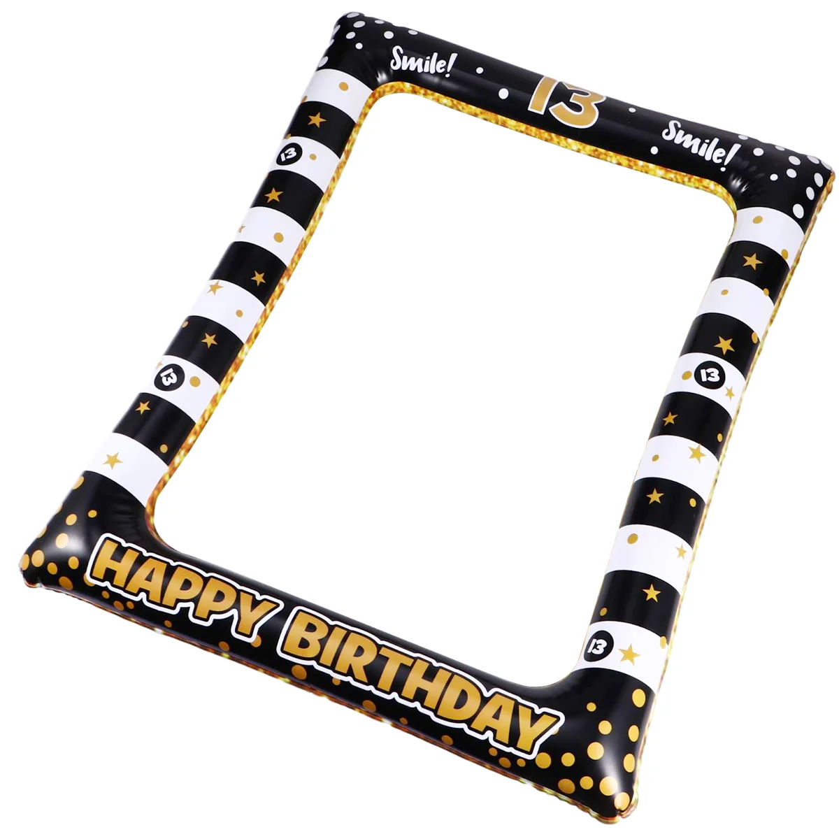 

Happy Birthday Photo Booth Frame PVC Inflatable Photo Frame Festival Photo Props Party Supplies For Age 16 40 60