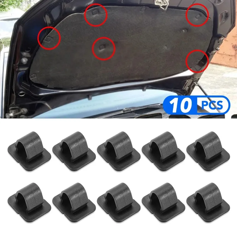 Car Hood Bonnet Insulation Clips Rivet Retainer Auto Fasteners 10pcs