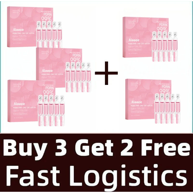 2ml*10 Vials Serum Pdrn Salmon Pink Daily Serum Gentle Repair Lasting Hydration Leaving Skin Radiant Firm Korean Skincare Serum