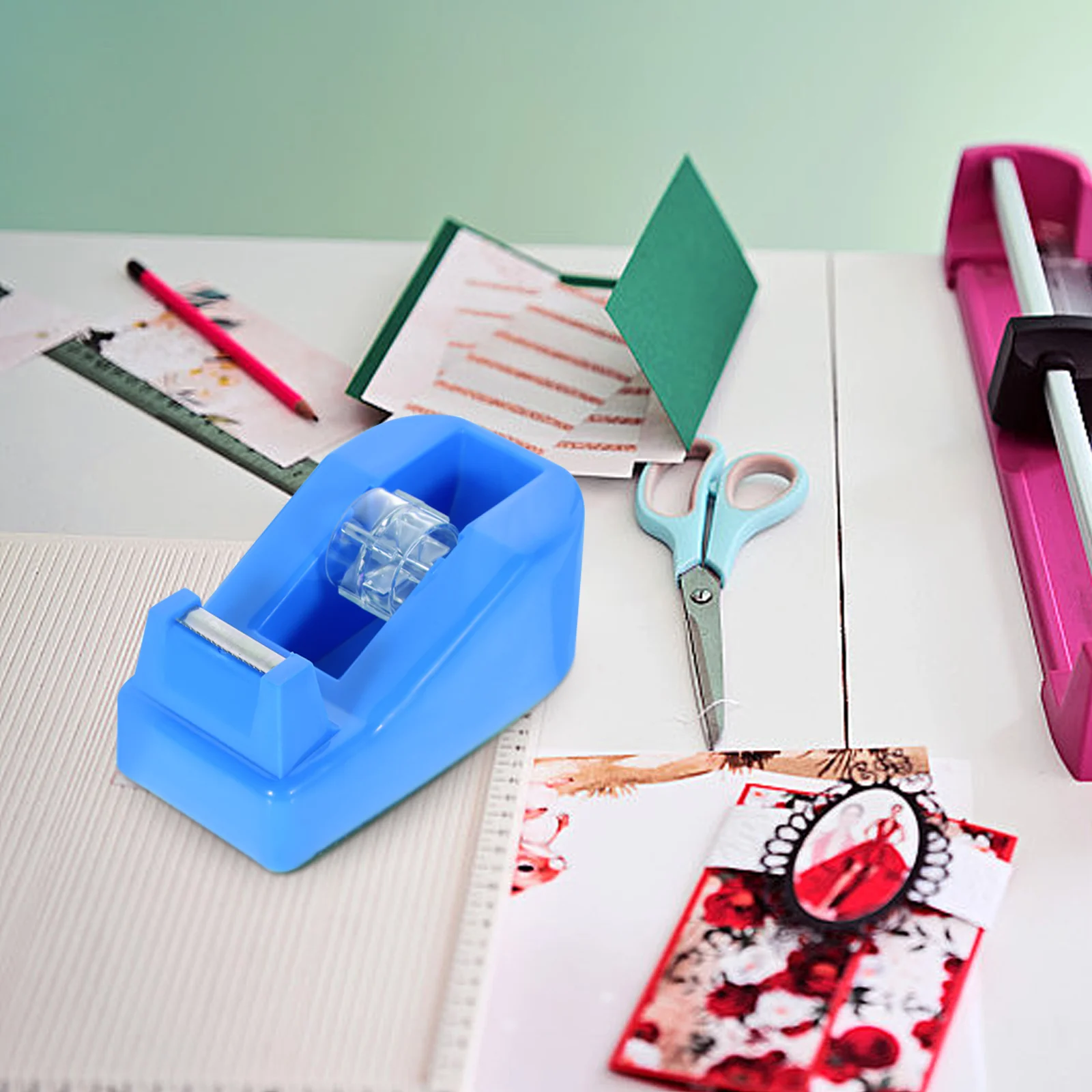 

Офисный диспенсер для ленты, Настольная портативная маленькая Подставка для хранения, симпатичный держатель из нержавеющей стали