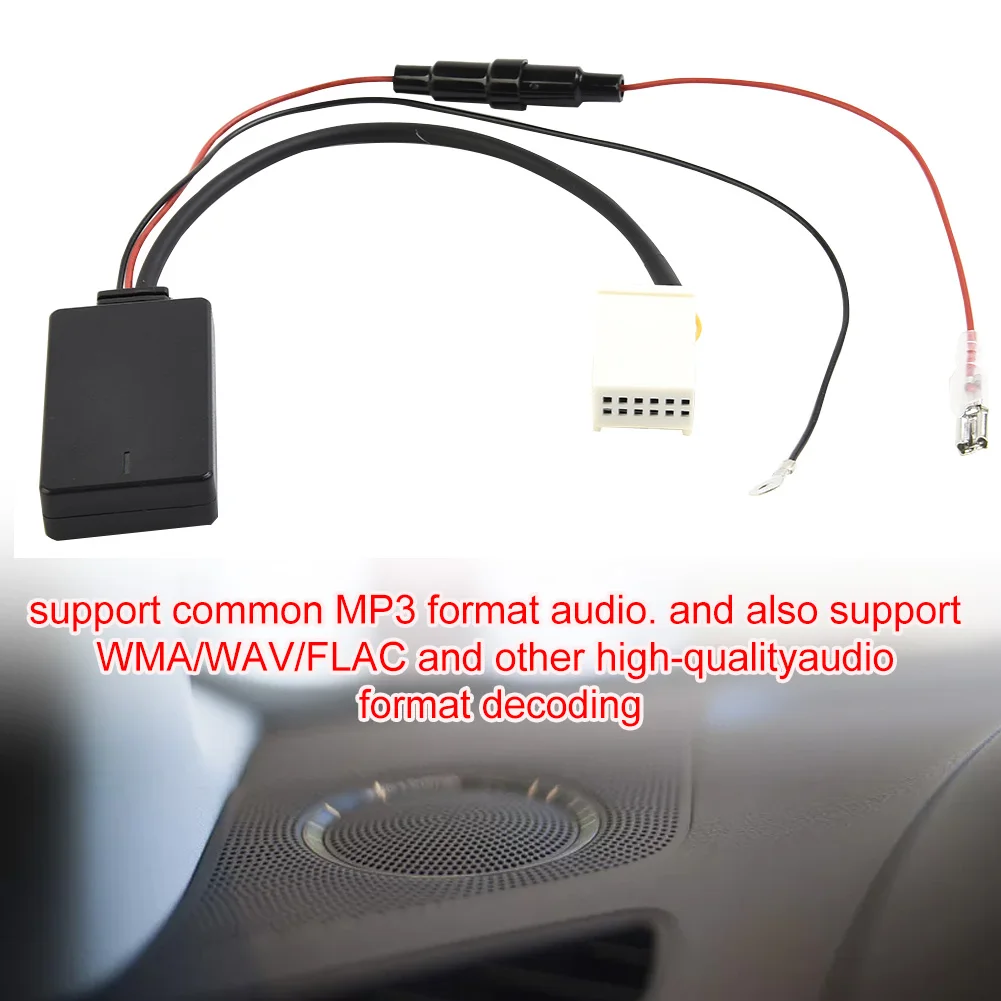 Car Bluetooth Adapter Aux Cable Wireless12 Pin 12v For Mercedes W169