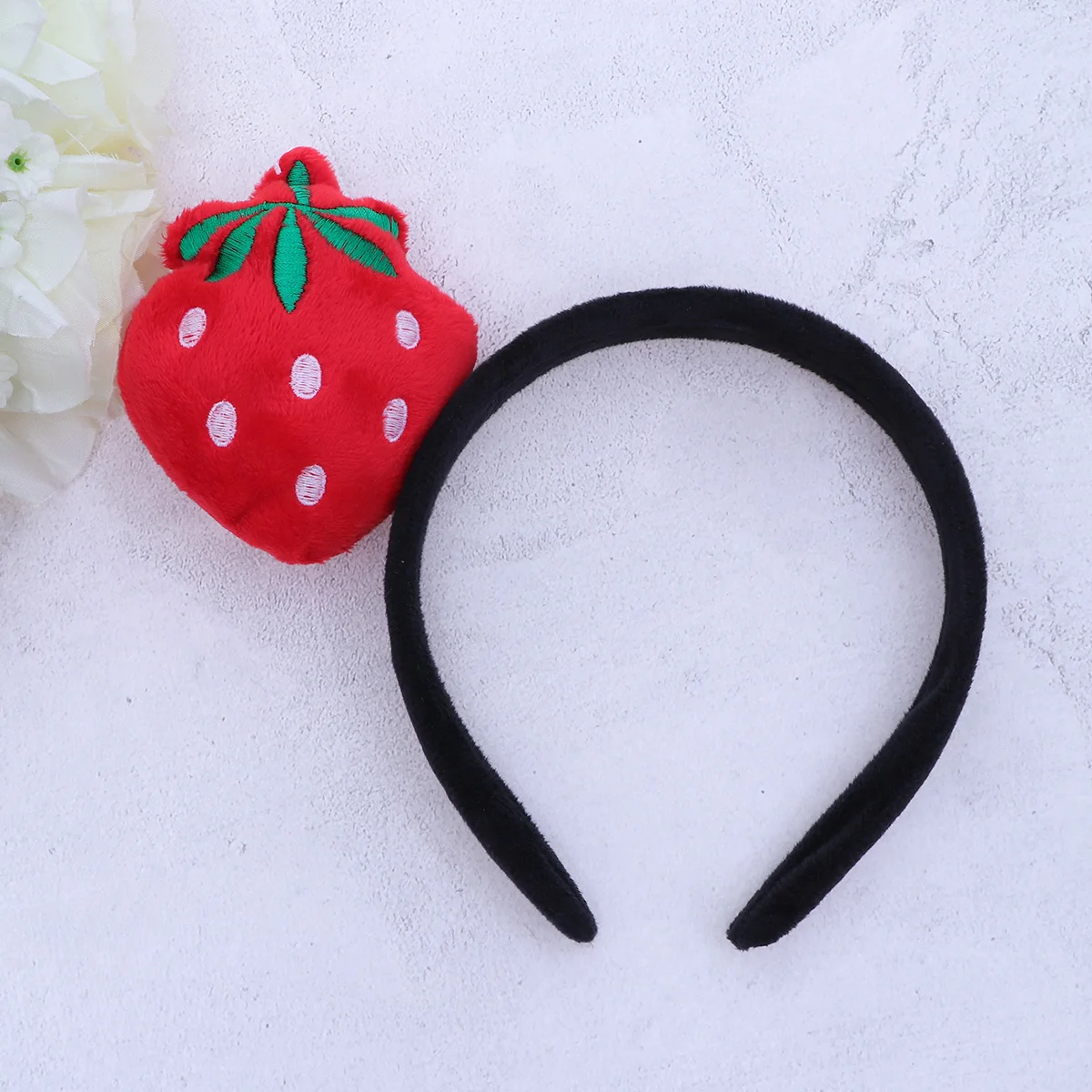 

Tiara Party Hair Accessories Headgear Plush Hoop Cosplay Headdress Strawberry Fruit