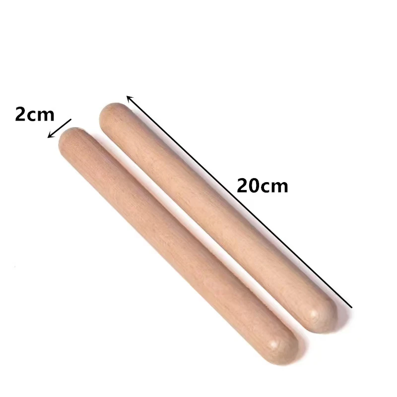 Orff percussion instrument log sound stick children's music teaching AIDS rhythm stick 1 pair Rhythm Sticks
