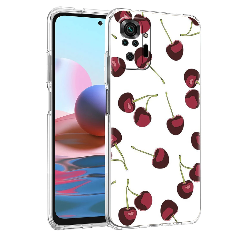 Charming Cherry Bow Clear Phone Case