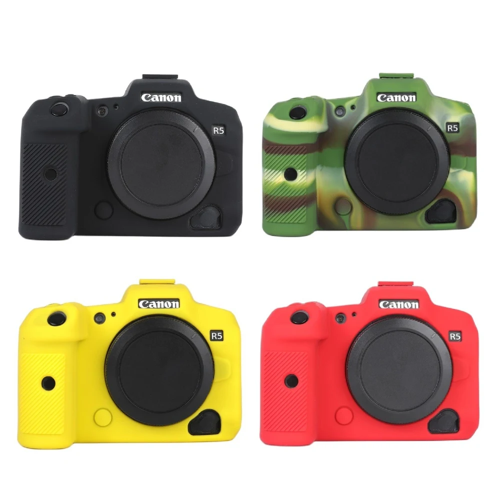 Silicone Dslr Câmera Case do Corpo Capa Protetora da Pele Bolsa para Canon Eos r6 r5 r rp M50 70d 80d 90d 600d G7x Iii Câmeras Digitais - Image 3