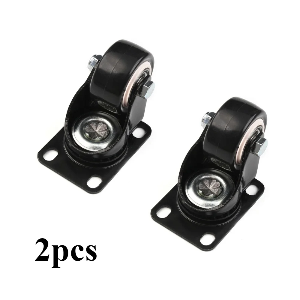 Description Picture 6 of item1/2/3pcs 40mm Black Rubber Replacement Swivel Casters Office Chair Sofa Platform Trolley Wheels Caster for Furniture Hardware