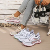 Chaussures pour femmes, chaussures de travail bicolores pour dames, chaussures simples, baskets décontractées pour femmes, chaussures 2026, livraison gratuite 3
