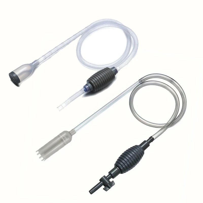 Aquarium Vacuum Cleaner Fish Tank Water Changer Siphon With Outlet Valve Cleaning Gravel Sand