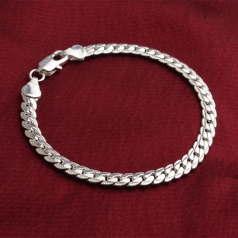 Materia Bracciale In Pelle Rosso Con Moschettone Argento 925: Per Charm E Ciondoli! Universale Uomo/donna, 18-22 Cm, Larghezza 3,2 Mm.