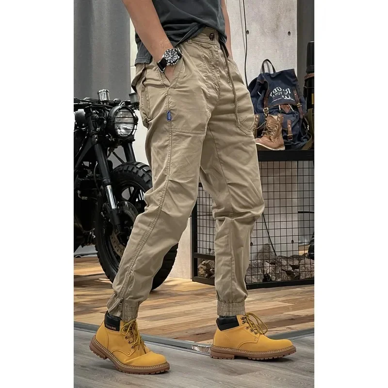

2023 Cargo Trousers Man Harem Tactical Military Pants for Men Techwear High Quality Outdoor Hip Hop Work Stacked Slacks