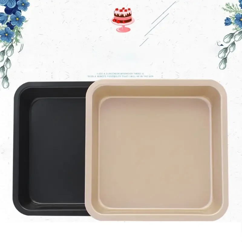 Description Picture 2 of item9inch Non Stick Square Cake Pan Cheese Cookie Bread Pizza Baking Tray Bakeware Tool Rectangle Cake Pans
