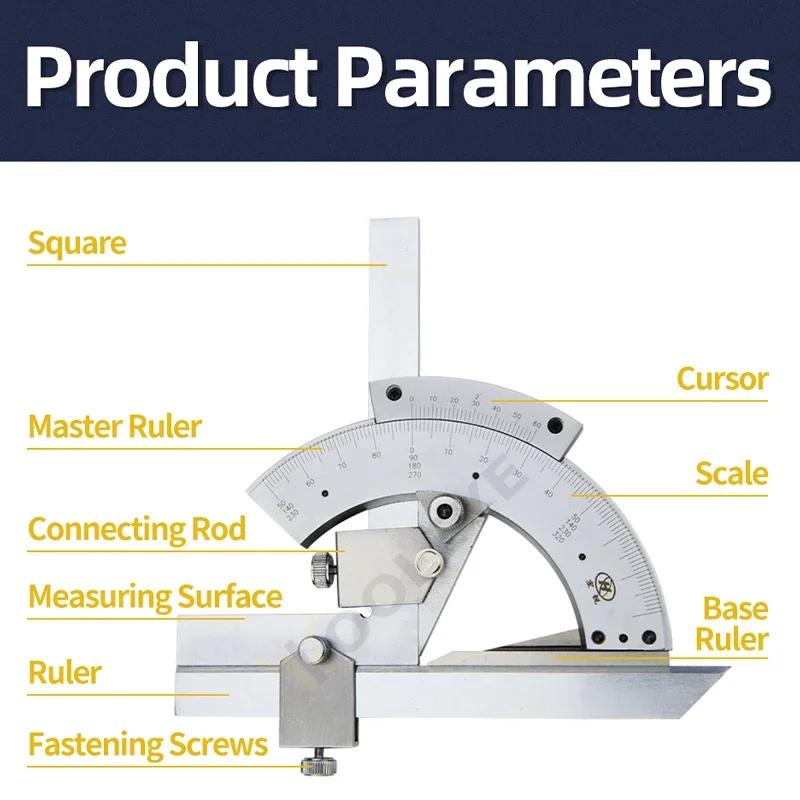 Angle Measuring Tool TYTURE Universal Angle Ruler Multifunctional Square Measuring Instruments Angle Meter Woodworking Finder Protractor