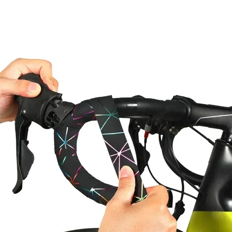 Bicycle Handlebar Tape Colorful Lines Bike Bars PU EVA Anti-slip MTB Mountain Cycling Handlebars Mountain Road Bike Accessories