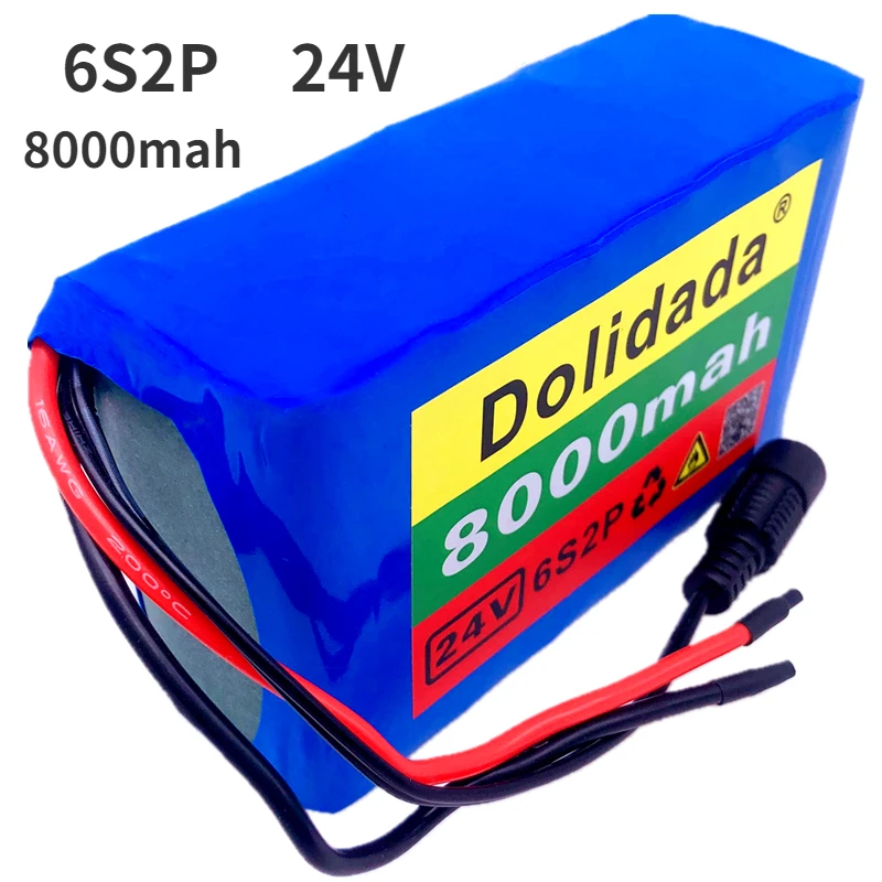 

6s2p 24V 8Ah 18650 Battery Lithium Battery 25.2v 8000mAh Electric Bicycle Moped /Electric/Li ion Battery Pack with BMS