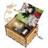 Wooden Music Box Hand Cranked Mini Music Box Painted Inuyasha Music Box Boutique Gift Music Box Birthday Gift 5