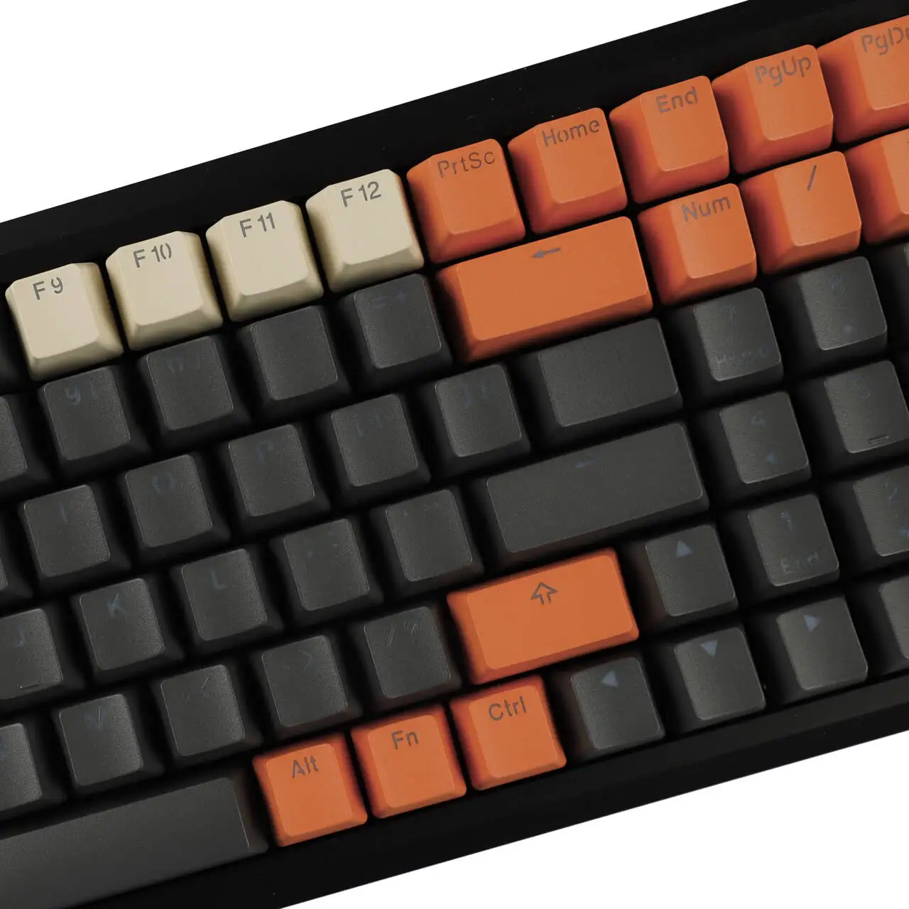 OEM 124 키캡 더블 샷 샤인 스루 PBT 리버스드 카본 마이애미 컬러 ANSI 96 84 68 64 키캡 기계식 키보드용