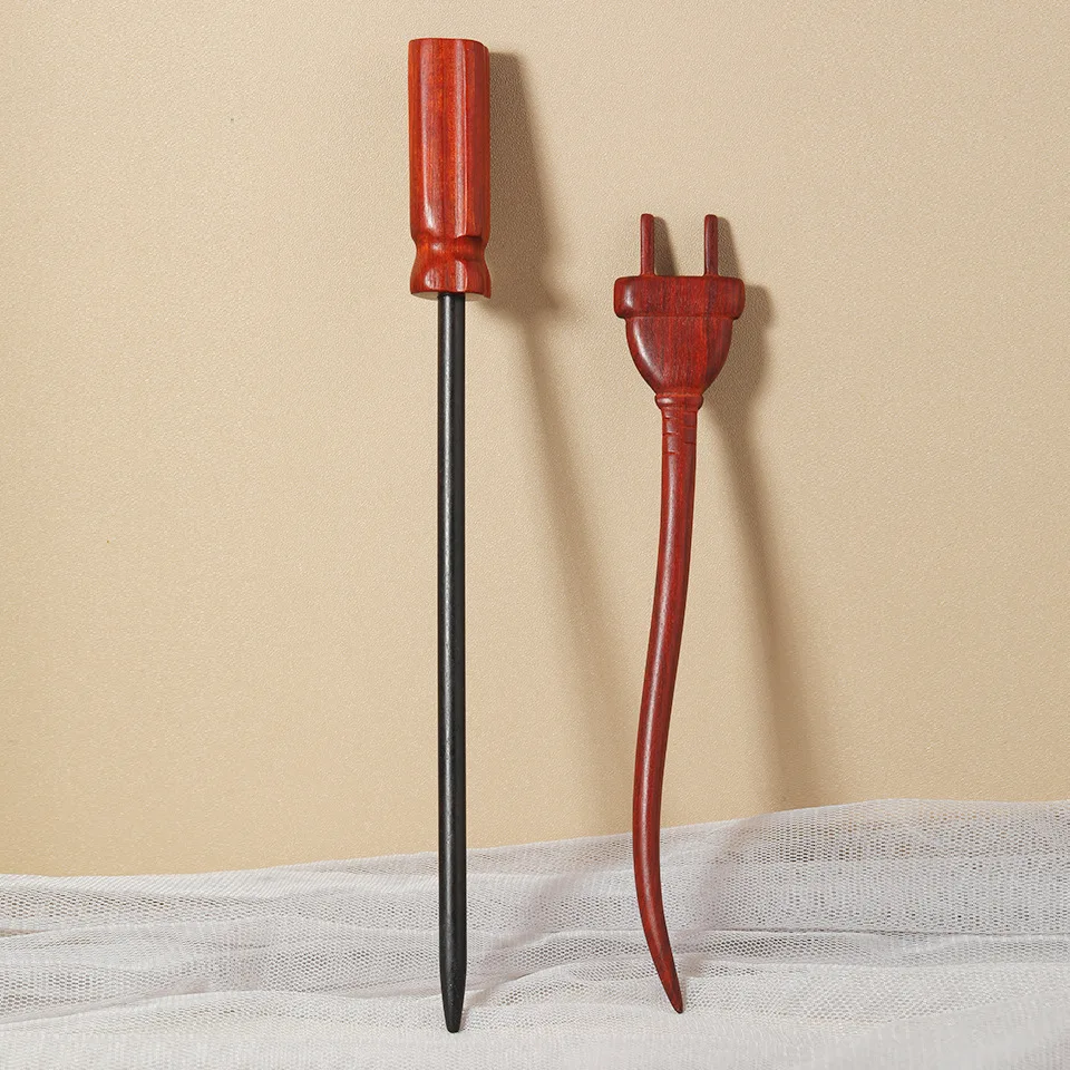 Hair Accessory Vintage Wood Tool Creative Hairpin Chopstick Long Hair Stick Headdress Pins
