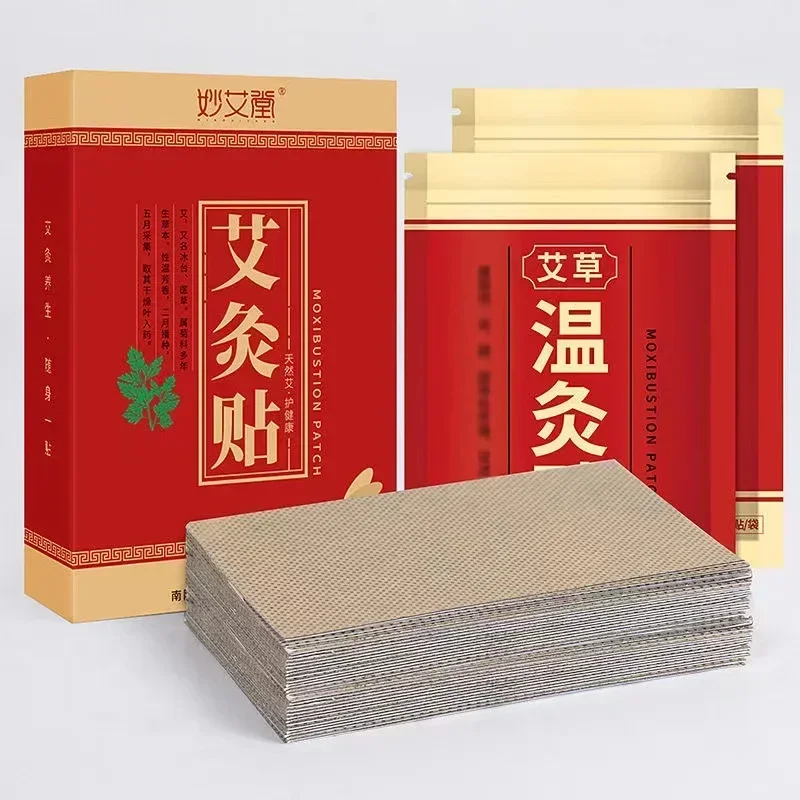 Acupuncture Massage Moxibustion Wormwood Stickers Shoulder/neck/back Warm Moxibustion Stickers 20pcs/80pcs moxibustion stickers