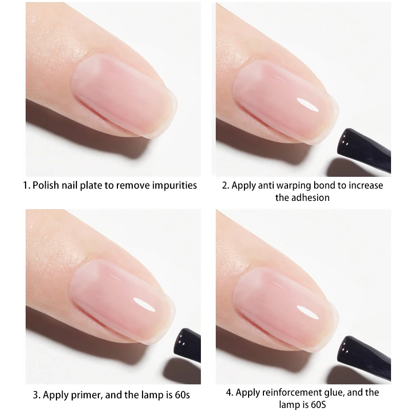 Hot Selling Anti Warping Binder Gel Polish Smooth Semi Permanent Soak off UV LED Gel Nail Art