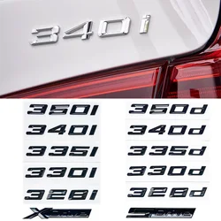 Premium ABS Rear Badge Sticker - 330d (Glossy black)