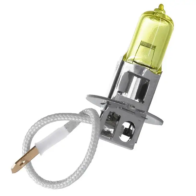 12V 55W Gelb H3 Halogen Lampe 3000K Scheinwerfer Xenon Glas Ersatz