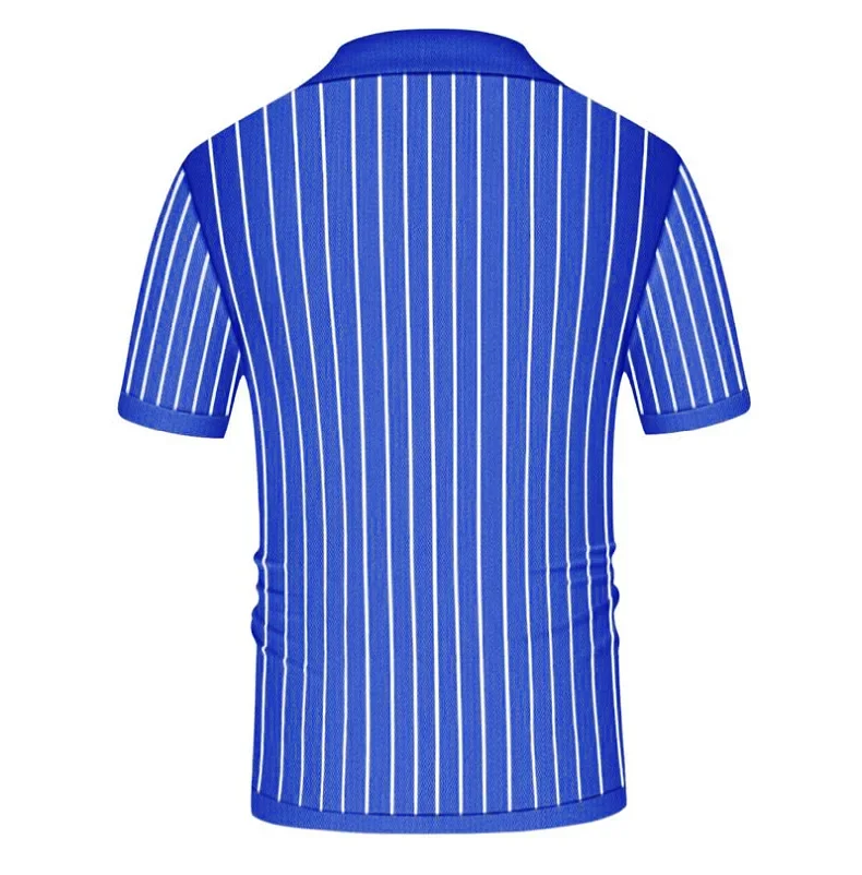 Summer Men's Knitted Jacquard Polo Shirt Fashion Vintage Striped Short Sleeve Lapel T-shirt Man Streetwear Business Casual Tops 51 S8607efdaa7634c45a19389510e7e1bd1r