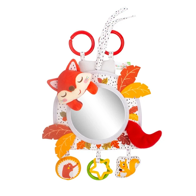 Infant Rear Seat Mirror with Sensory Toys