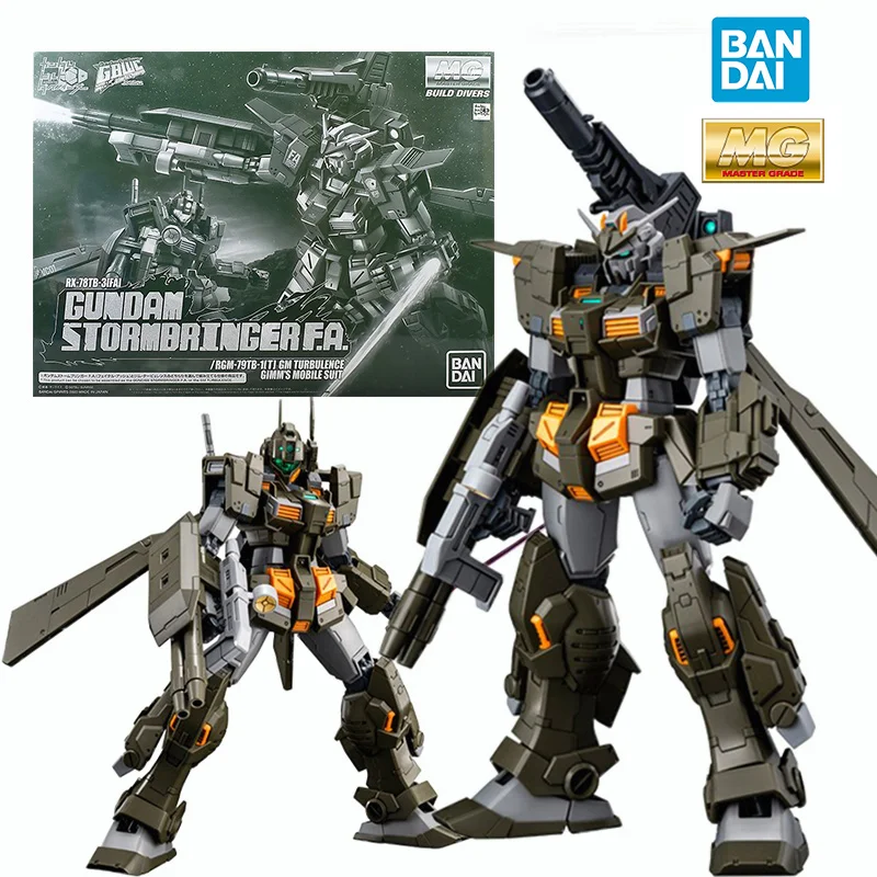 

Bandai PB MG RX-78TB-3[FA] Gundam Stormbringer F.A. 1/100 18Cm Original Action Figure Model Kit Assemble Toy Gift Collection