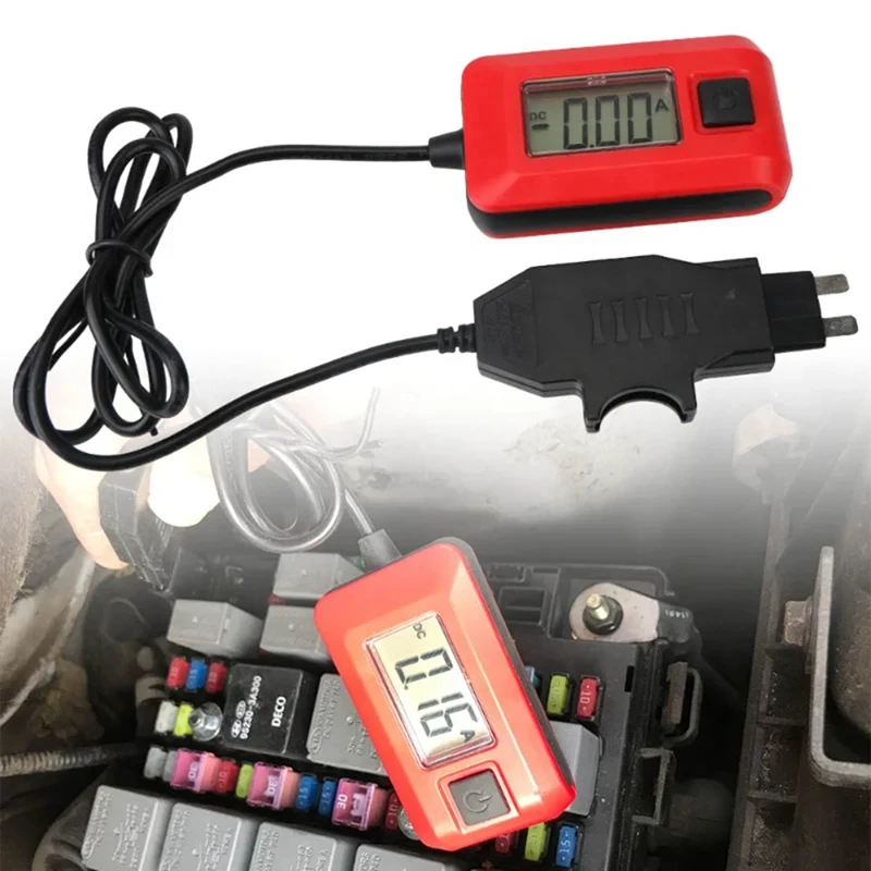 자동차 회로 테스터 전류 테스트 퓨즈 진단 도구, 수리 감지기 검류계, 쉬운 설치, 12V 범위 0.01-19.99A