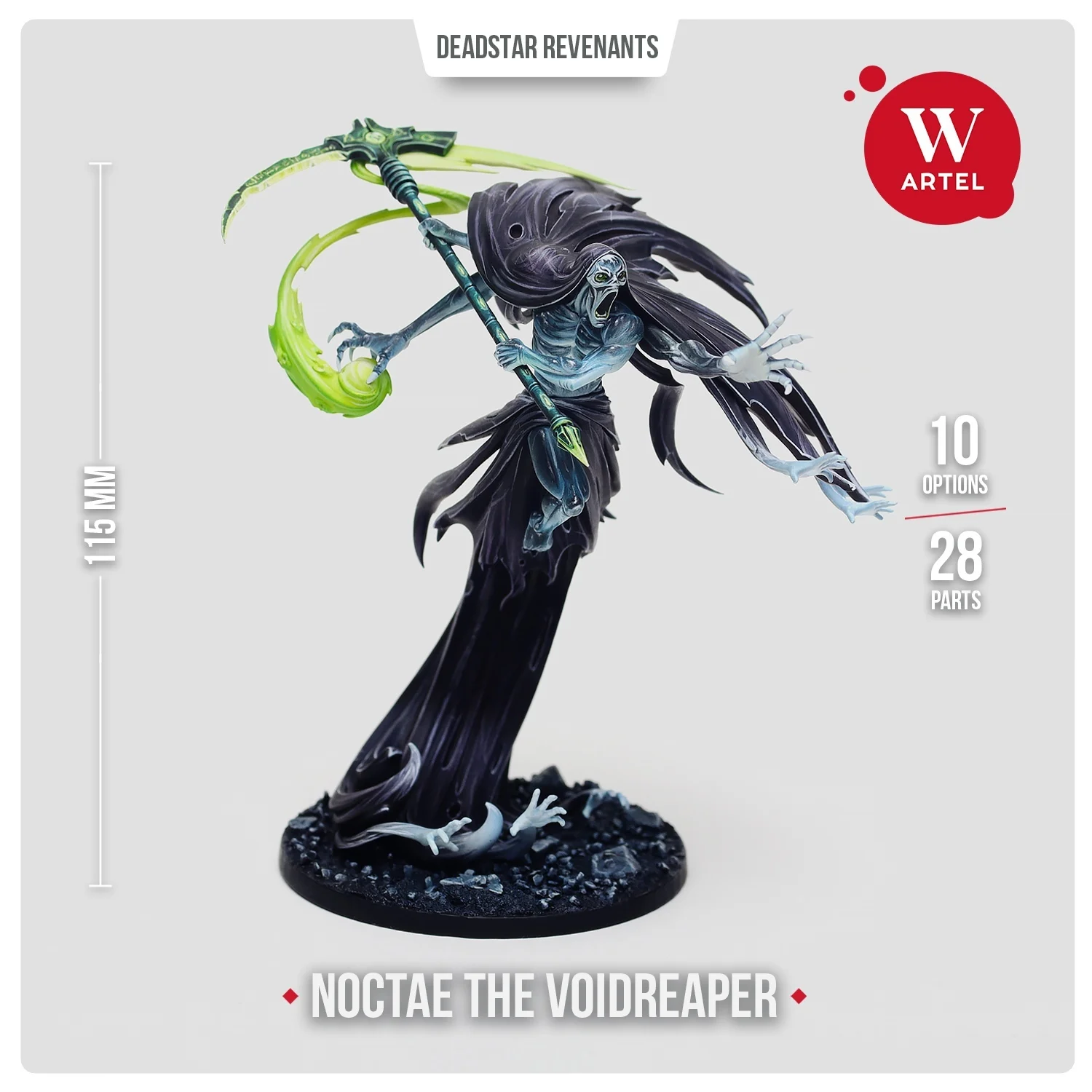 

Unpainted Resin Model Miniatures Noctae The Voidreaper