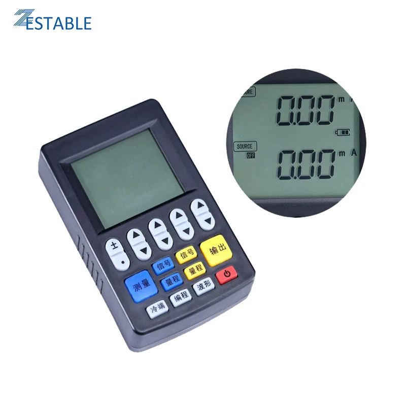 

Portable Signal Generator 4-20mA Analog Current Voltage Temperature RTD Thermocouple Signal Source Handheld Process Calibrator